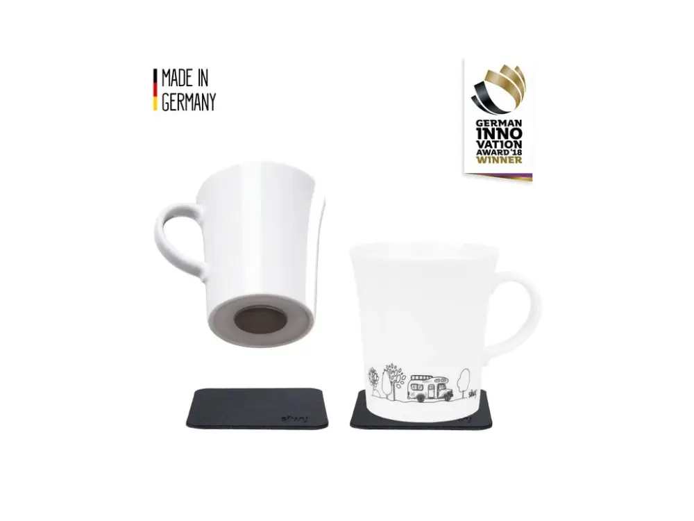 Magnetický porcelánový hrnek Silwy CAMPING 2 ks Hit Sezóny