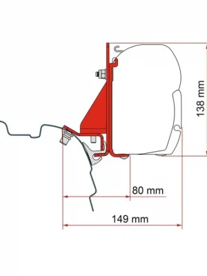 Adaptér markýzy Fiamma F45 pro VW T5/T6 Výhodná Nabídka
