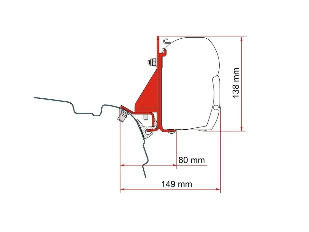 Adaptér markýzy Fiamma F45 pro VW T5/T6 Výhodná Nabídka