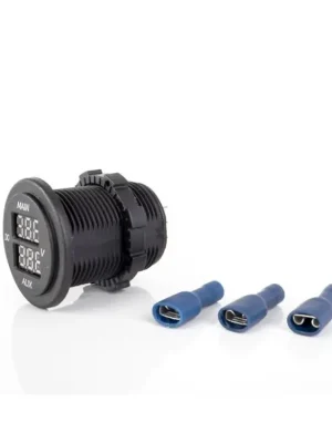 Duální LED voltmetr Carbest - pro dvě baterie Sezónní Sleva