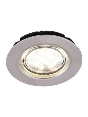 Ocelové LED bodové světlo COB 48, 12V - broušená ocel Aktuální