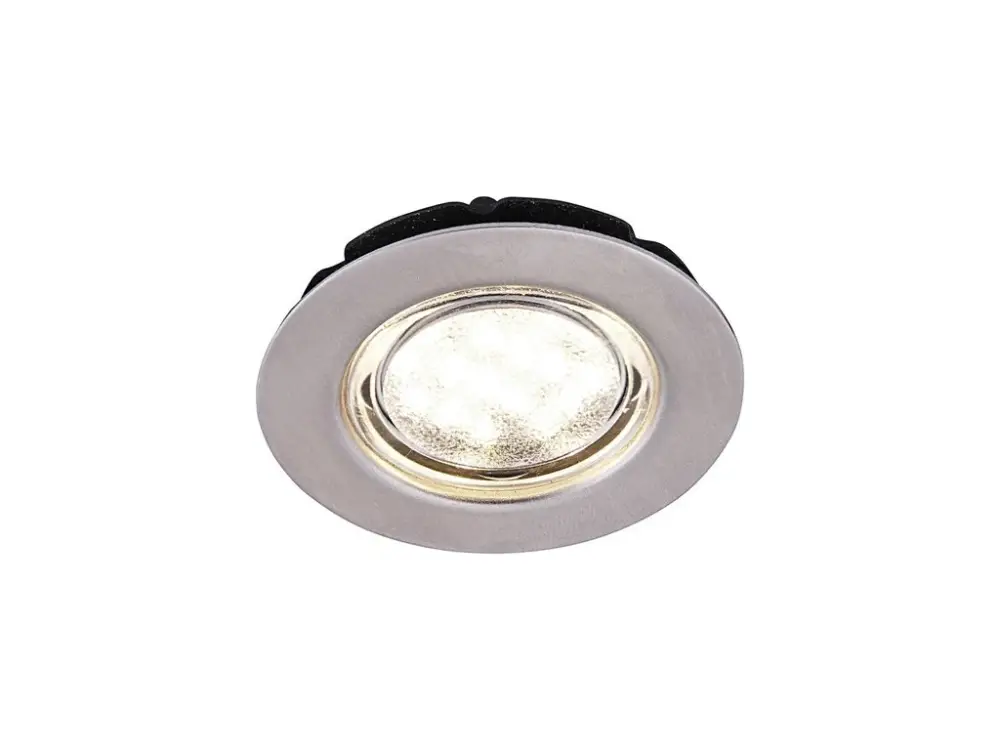 Ocelové LED bodové světlo COB 48, 12V - broušená ocel Aktuální