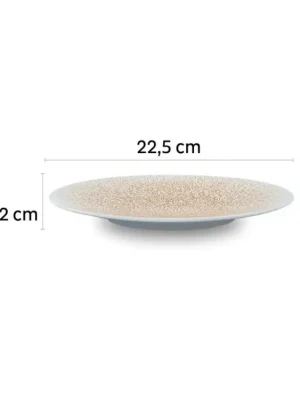 Porcelánový magnetický talíř Silwy - malý, 2 ks, meruňka Koupit Online