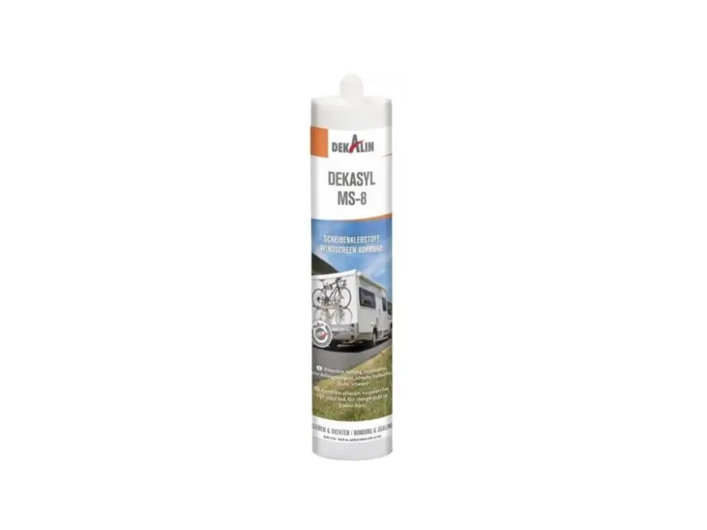 Tovární Cena Dekalin DEKAsyl MS-8 lepidlo na okna, kartuše 290 ml - černé