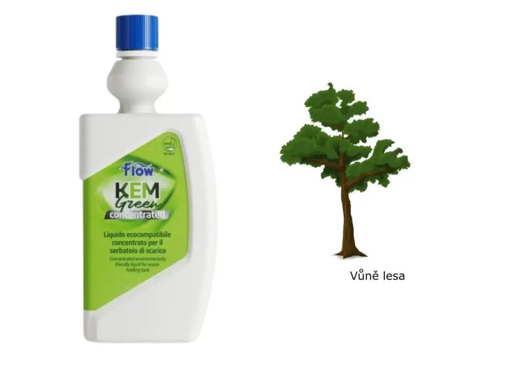 Výhodná Nabídka WC Chemie Flow Kem Green Fresh Forest - koncentrát, 750 ml