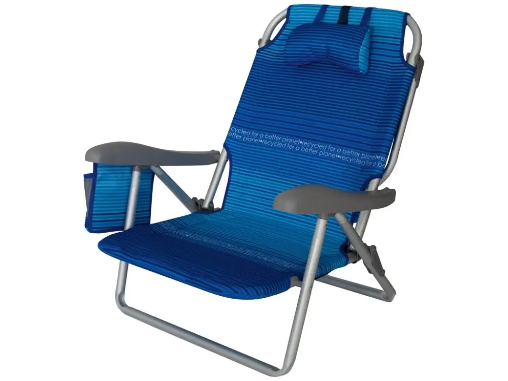 Bezpečná Platba Plážové lehátko EuroTrail PEREZ BEACH RECYCLED