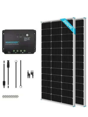 Tovární Cena Renogy solární set 200W 12V s 30A PWM regulátorem nabíjení