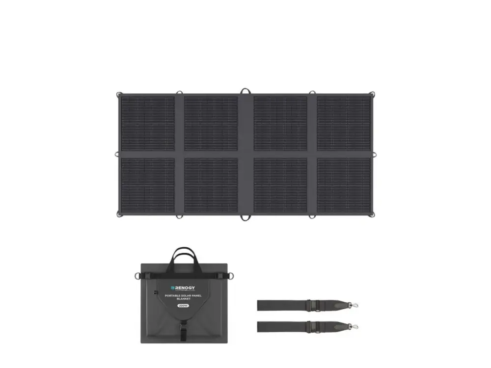 Skládací přenosný solární panel Renogy Solar Blanket 200W Nakupujte Hned
