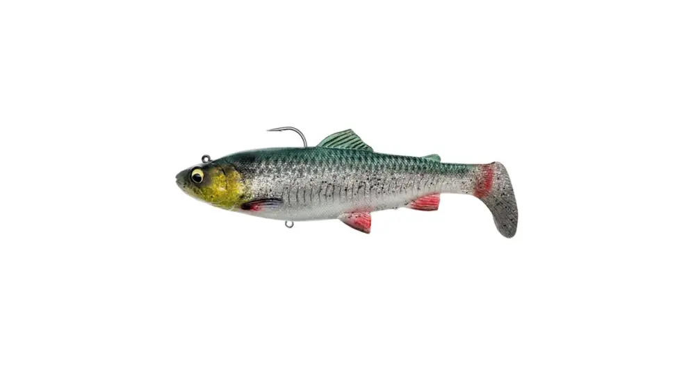 Finální Výprodej Savage Gear Gumová Nástraha 4D Rattle Shad Trout Sinking Green Silver - 12,5 cm 35 g