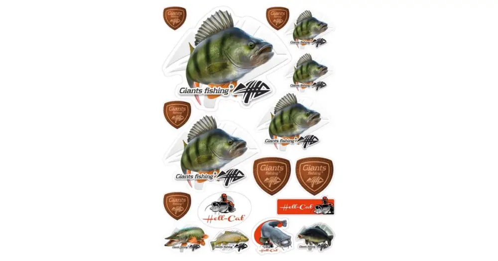 Giants Fishing Mix Nálepek Okoun Speciální Cena