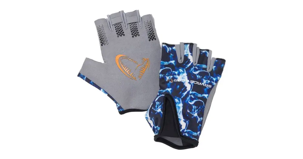 Savage Gear Rukavice Marine Half Glove Sea Blue - M Odeslání Ihned