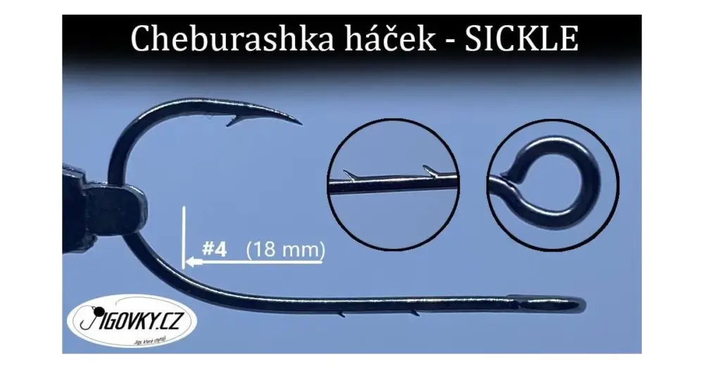 JigovkyCZ Cheburashka Háček SICKLE - 3/0 Dokud Zásoby Vydrží
