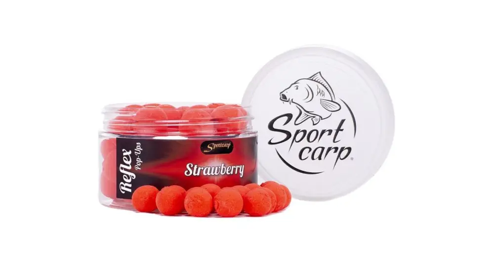 Nízká Cena Sportcarp Plovoucí boilie Reflex Pop Up 150 ml 11 mm - Strawberry