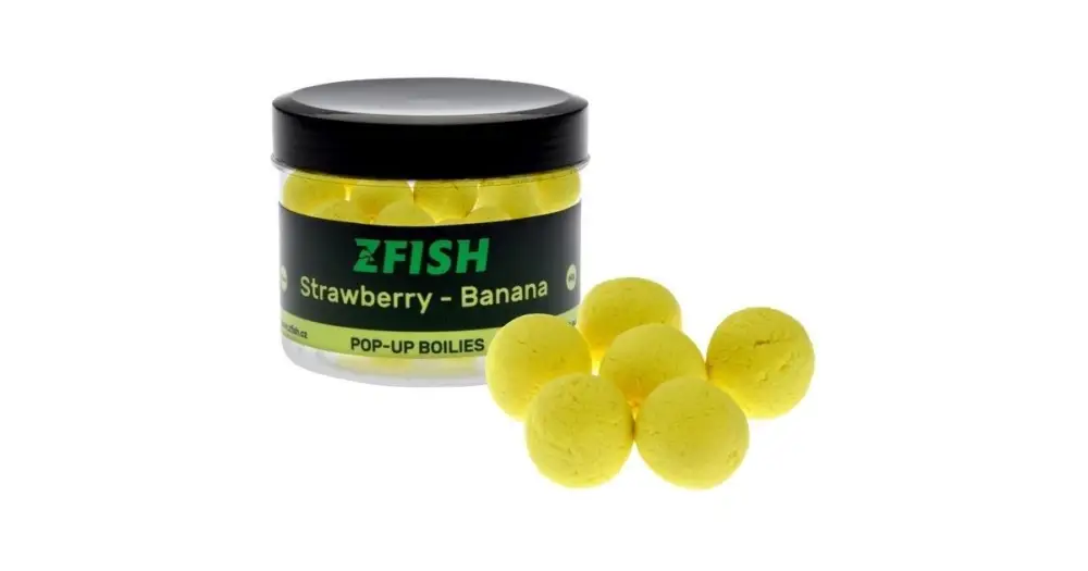 Zfish Plovoucí Boilies Pop-up 60 g 16 mm - Jahoda Banán Víkendová Akce