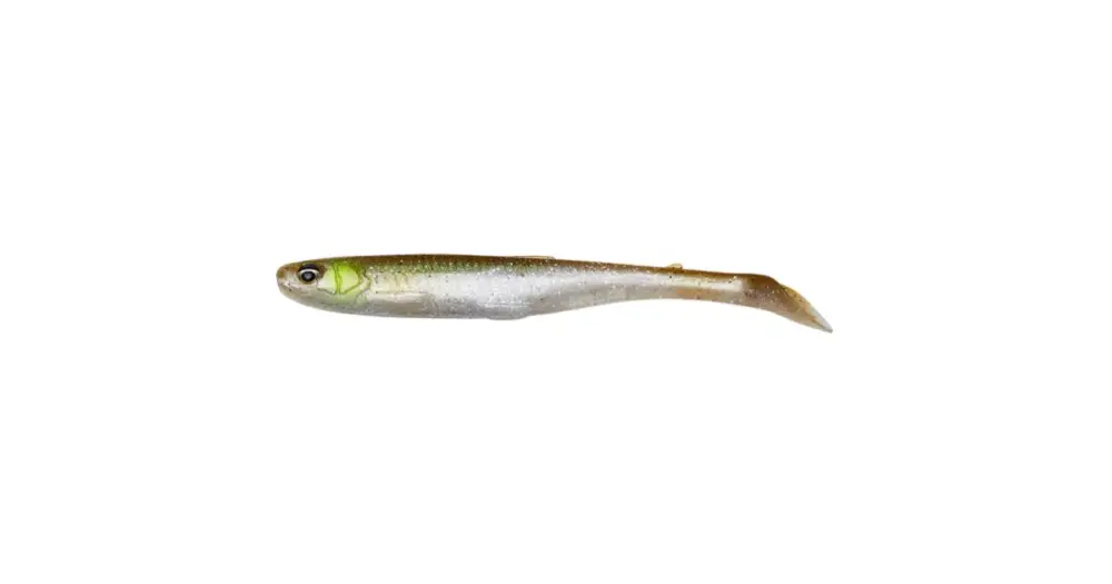 Značkový Savage Gear Gumová Nástraha Slender ScoopL Shad Green Silver - 9 cm 4 g
