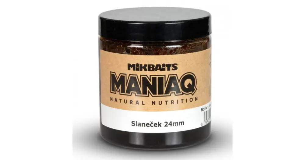 Mikbaits Boilie v Dipu ManiaQ Slaneček 250 ml - 24 mm Výprodej