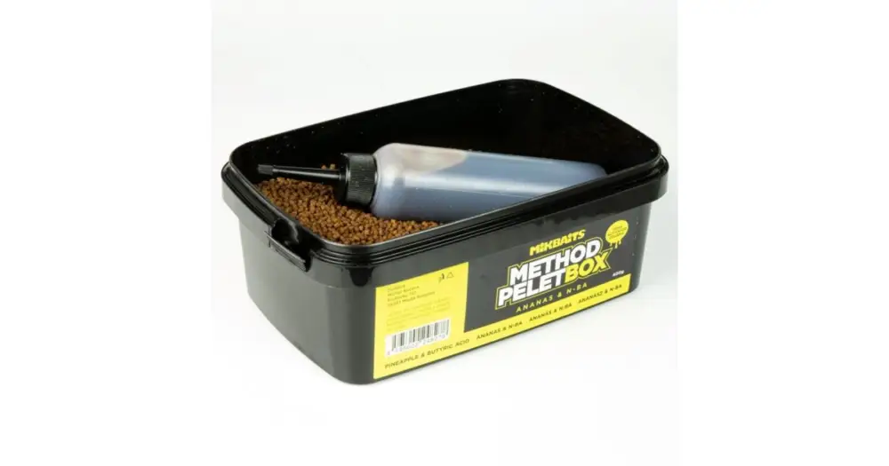 Cenová Bomba Mikbaits Method Pelet Box 400 g + 120 ml Activator
