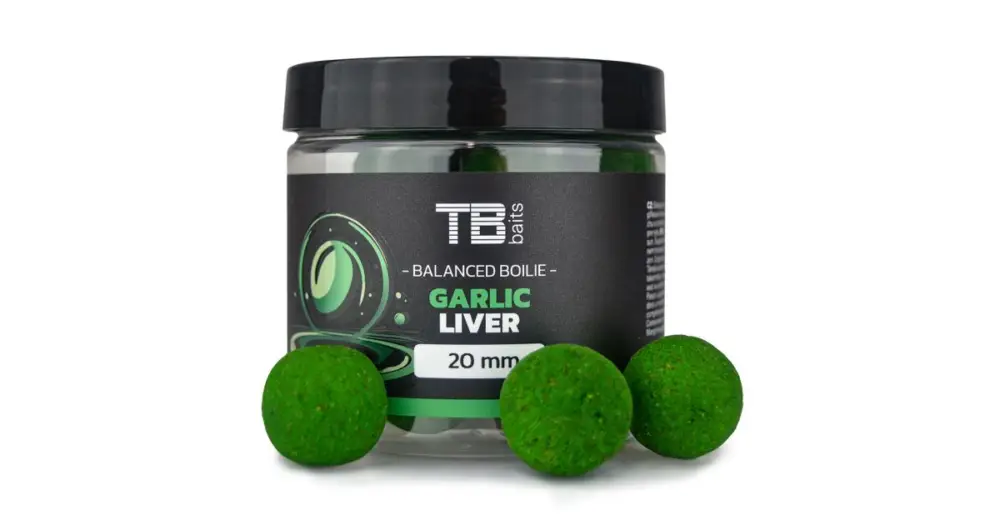 Nejlepší Cena TB Baits Vyvážené Boilie Balanced + Atraktor Garlic Liver 100 g