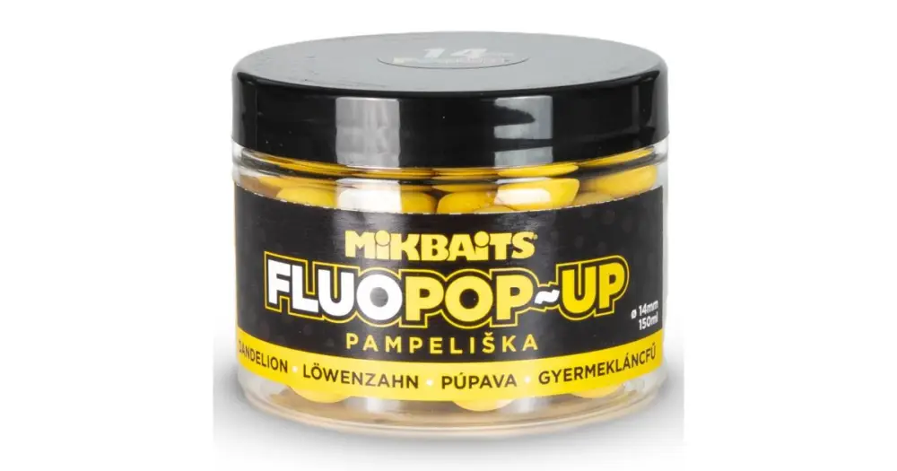 Mikbaits Plovoucí Boilie Fluo Pampeliška 150 ml Rychlé Dodání