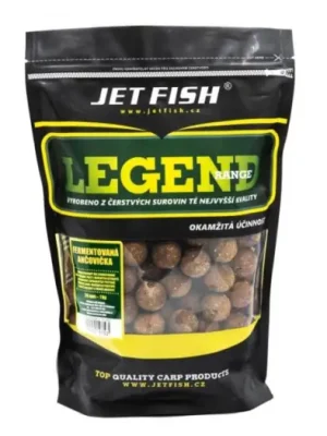 Akční Cena Jet Fish Boilie Legend Range Fermentovaná Ančovička - 1 kg 24 mm