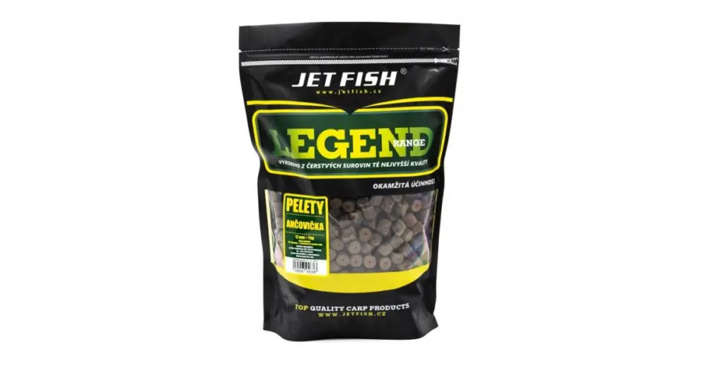 Jet Fish Pelety Legend Range Ančovička 1 kg - 12 mm Nová Kolekce