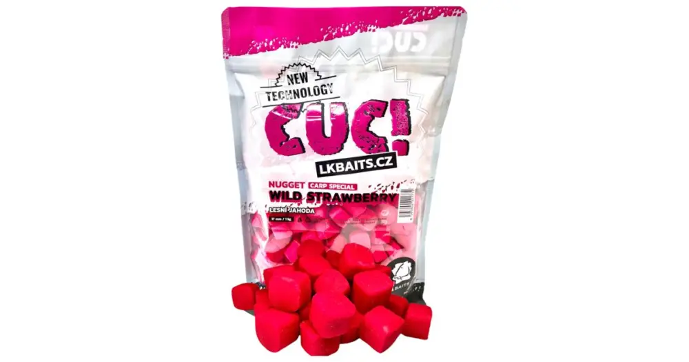 LK Baits CUC Nugget Carp Wild Strawberry 1 kg Super Cena