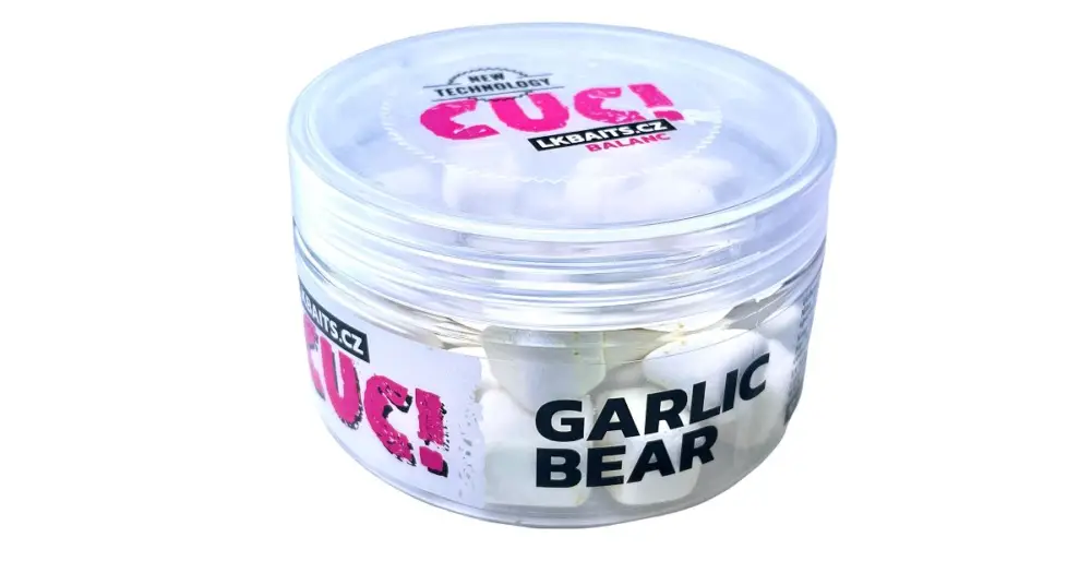 LK Baits CUC Nugget Balanc Fluoro 100 ml 10 mm - Garlic Bear Nejprodávanější