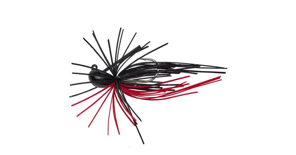 Savage Gear Skirt Flirt Jig Sinking Black Red - 6 cm 6 g Přímo Od Výrobce