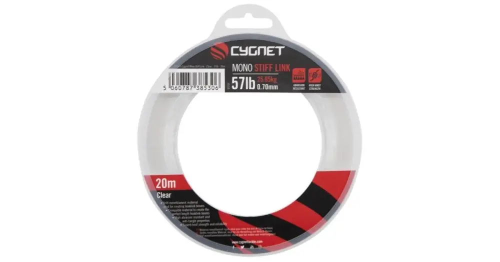 Cygnet Návazcový Vlasec Mono Stiff Link 20 m Clear - 0,7 mm 57 lb 25,85 kg Akce