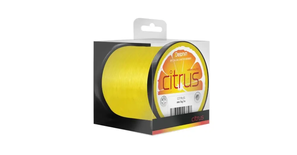Delphin Vlasec Citrus Žlutý - Průměr 0,28 mm / Nosnost 5,9 kg / Návin 1200 m Pouze Dnes