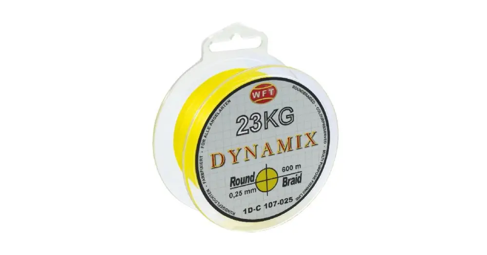 Ihned K Objednání WFT Splétaná Šňůra Round Dynamix KG Žlutá 150 m - 0,25 mm 23 kg