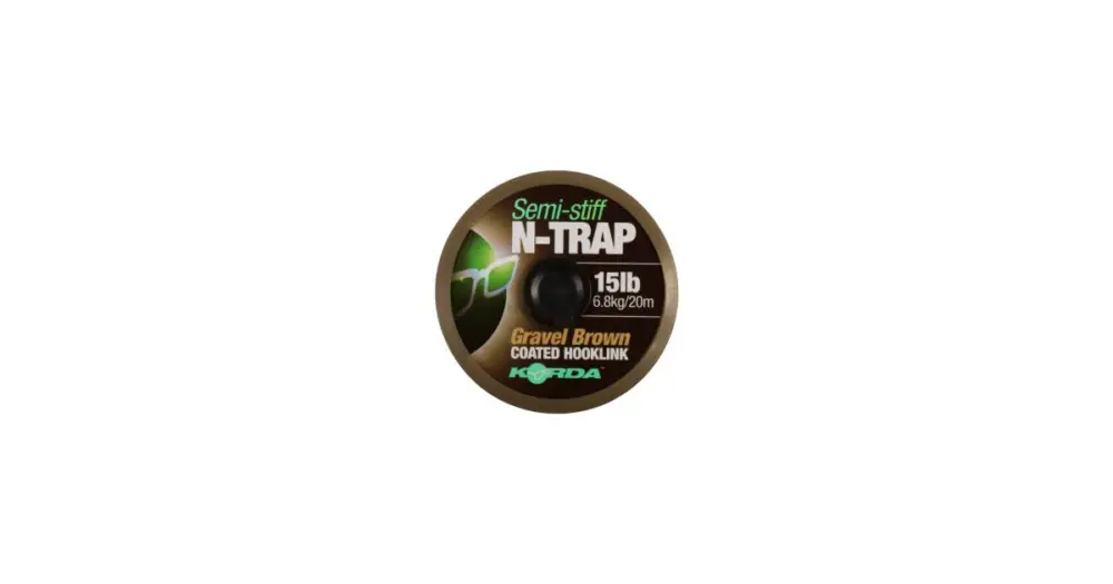 Vrácení Zdarma Korda Návazcová Šňůrka N-Trap Semi Stiff Gravel Brown 20 m - 15 lb
