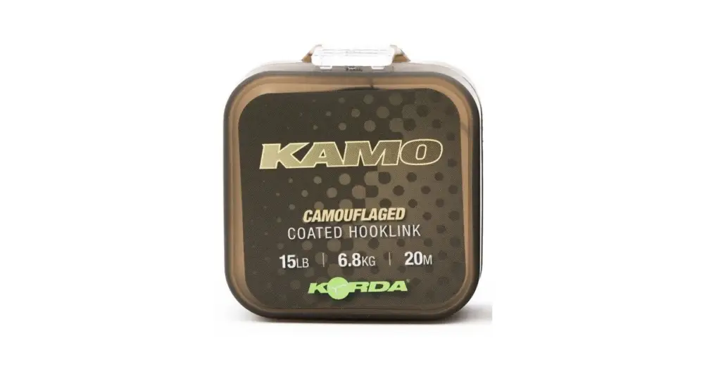 Aktuální Korda Návazcová Šňůrka Kamo coated Hooklink 20 m - 15 lb 6,8 kg