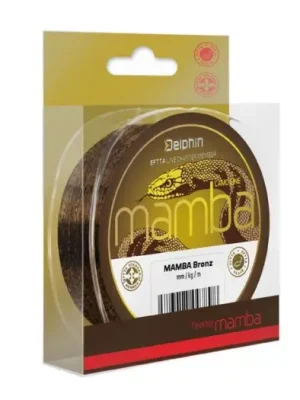 Zlevněný Delphin Vlasec Mamba Feeder Bronz - Průměr 0,26 mm / Nosnost 5,2 kg / Návin 300 m