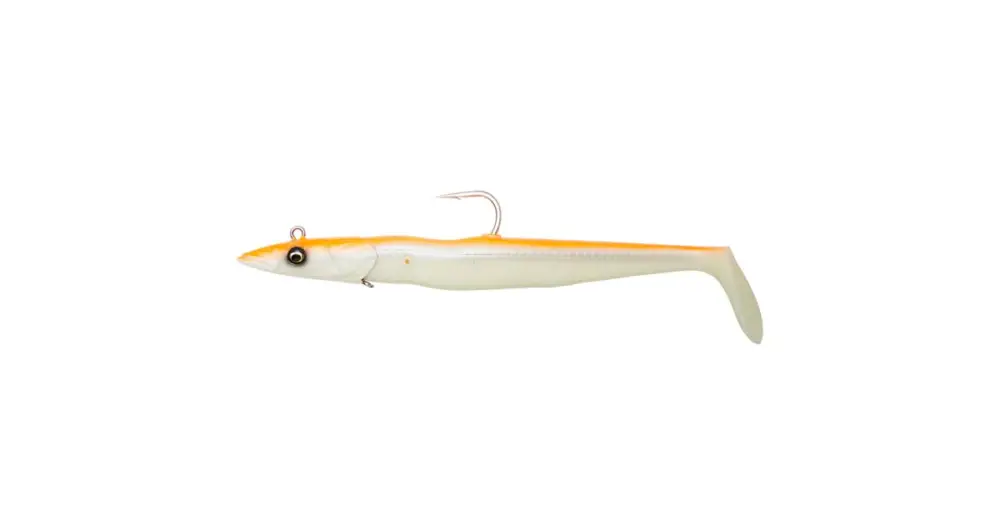 Savage Gear Gumová Nástraha Sandeel V2 Orange Glow 2+1 - 21,5 cm 140 g Hit Sezóny