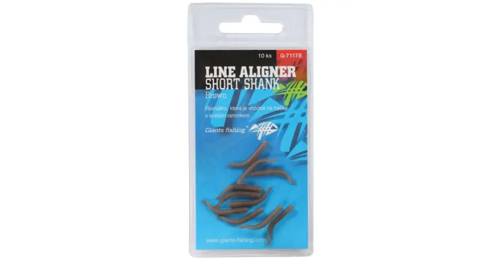 Finální Výprodej Giants Fishing Rovnátka Na Háček Line Aligner Short Shank Large Brown 10 ks