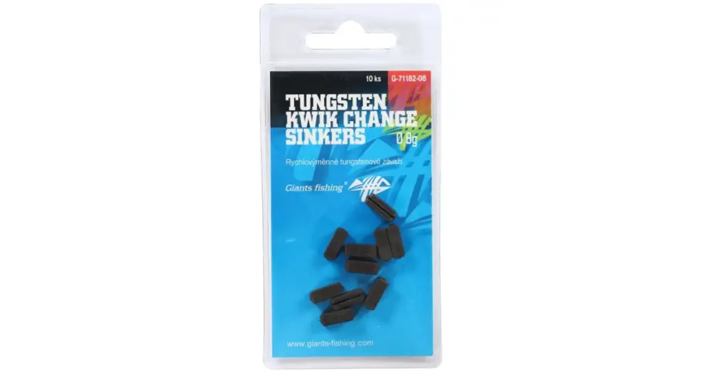 Giants Fishing Rychlovýměnná Těžítka Tungsten Kwik Change Sinkers 10 ks - 0,8 g Nejprodávanější