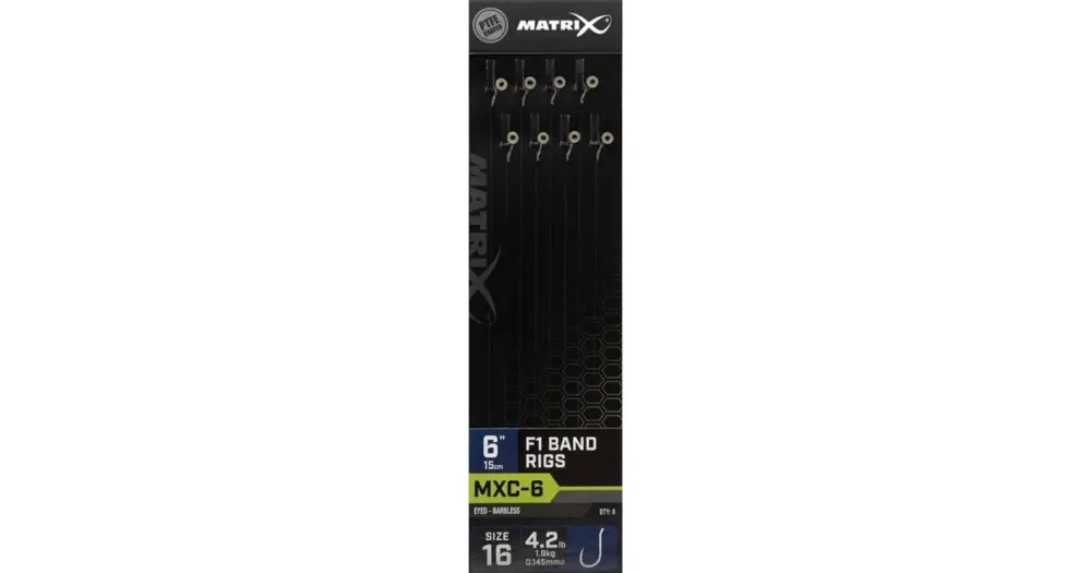 Zlevněný Matrix Návazec MXC-6 Barbless Band Rigs F1 15 cm - 16 0,125 mm