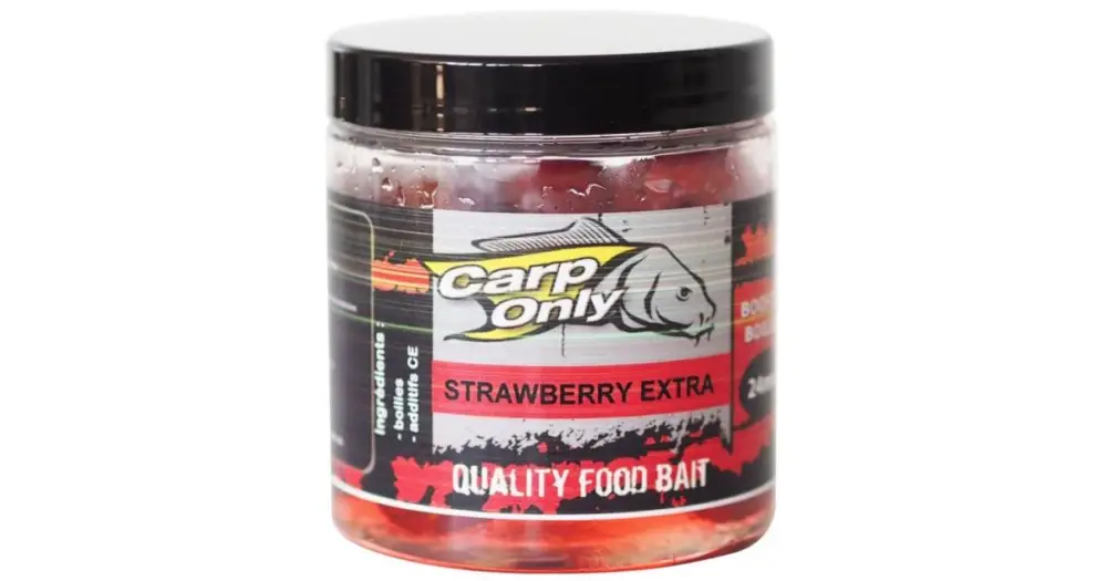 Carp Only Dipovaný Boilies Strawberry Extra 250 ml - 24 mm Značkový