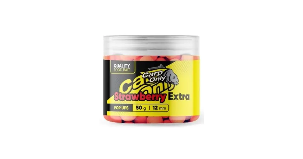 Carp Only Plovoucí Boilies Hi-Visual Pop Up Strawberry Extra 50 g Nízká Cena