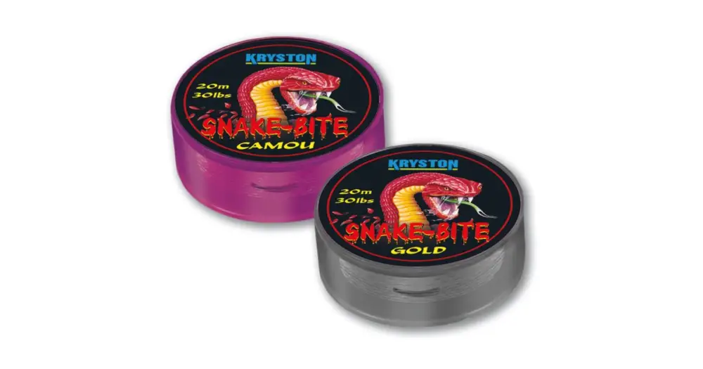 Must-Have Kryston Potahovaná Šňůrka Snake Bite Brown 20 m - 20 lb