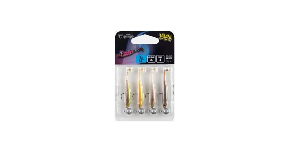 Fox Rage Gumová Nástraha Ultra UV Micro Tiddler Fast Mixed Colour Loaded Lure Pack 5 cm 4 ks Autentický