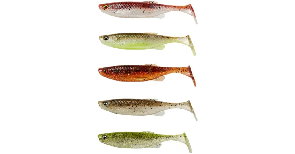 Savage Gear Gumová Nástraha Fat Minnow T Tail Clearwater Mix 5 ks - 10,5 cm 11 g Výhodná Nabídka