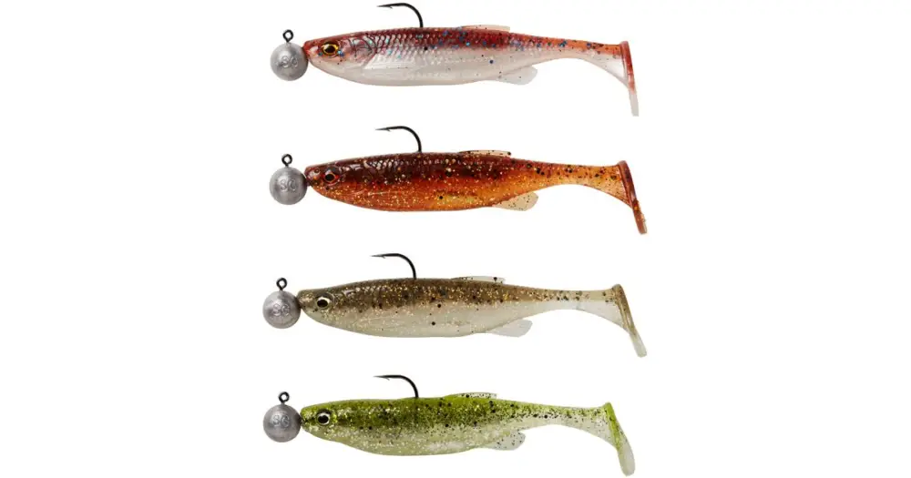 Savage Gear Gumová Nástraha Fat Minnow T Tail RTF Clearwater Mix 4 ks - 10,5 cm 11 g Značkový