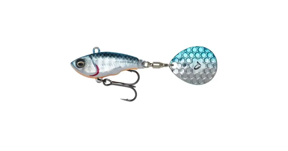 Akční Cena Savage Gear Fat Tail Spin Sinking Blue Silver - 5,5 cm 9 g