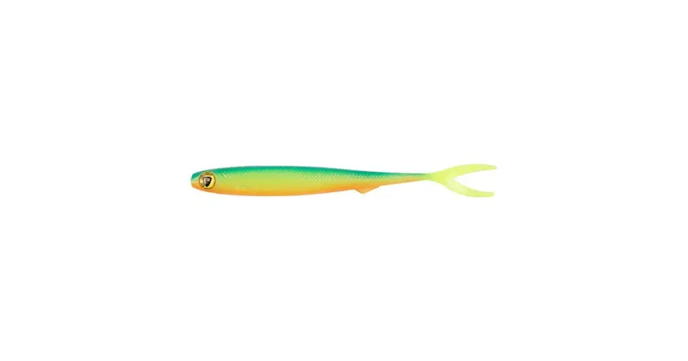 Fox Rage Gumová Nástraha Slick Finesse Super Soft UV Blue Back Chartreuse - 9 cm Pouze Dnes