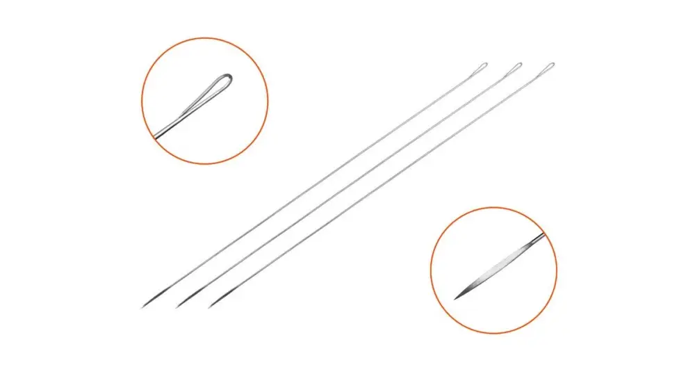 Levný Delphin Prošívací Jehla Fishy 3 ks - 18 cm