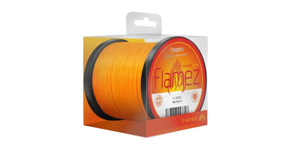 Delphin Vlasec Flamez Oranžový - 0,28 mm 5,9 kg 1200 m Nejlepší Cena