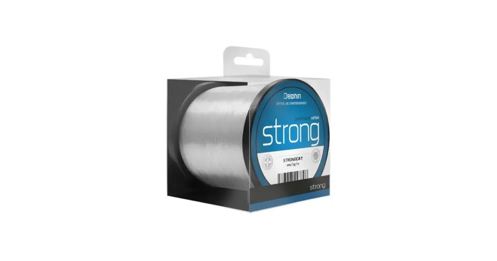 Nová Kolekce Delphin Vlasec Strong Cat Transparentní - Průměr 0,70 mm Nosnost 28,6 kg Návin 1200 m