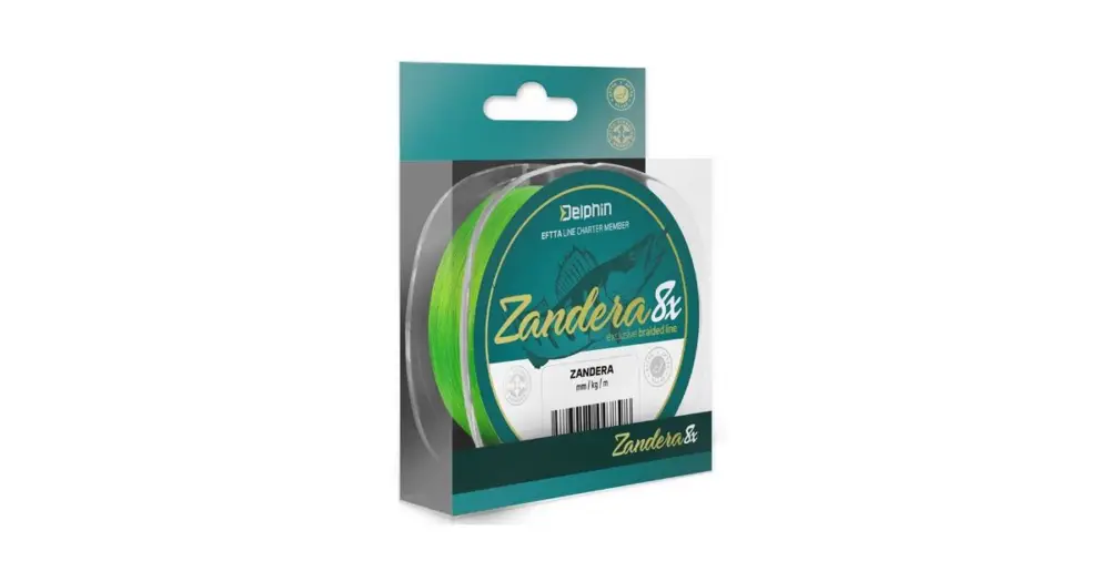 Delphin Přívlačová Šňůra Zandera 8 Fluo Zelená - Průměr 0,20 mm Nosnost 15,5 kg Návin 150 m Objednat Nyní